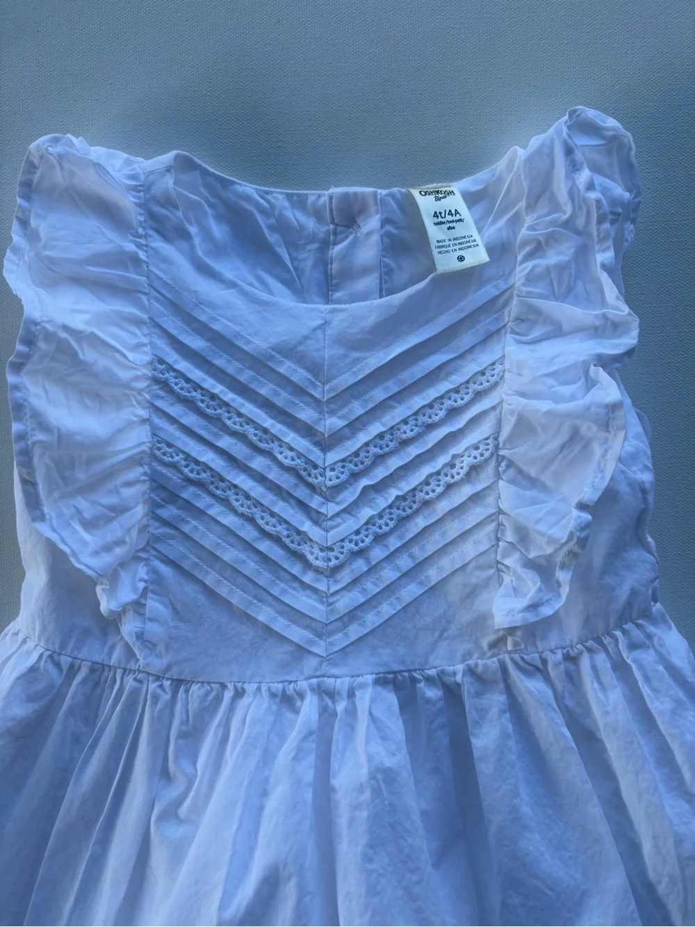 OshKosh B’Gosh White Lace 4T Toddler’s Cotton Dress